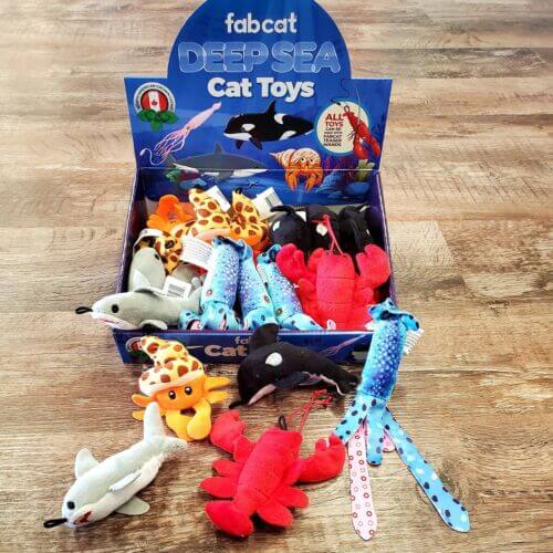 Fabcat Deep Sea Squid Teaser Cat Toy