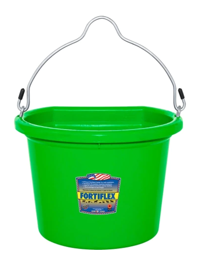 40-qt Plastic Muck Bucket with Rope Handles in Red - Buckets